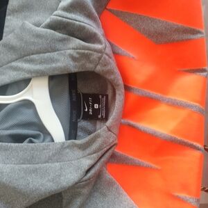 Nike Gray and Orange Hoodie
